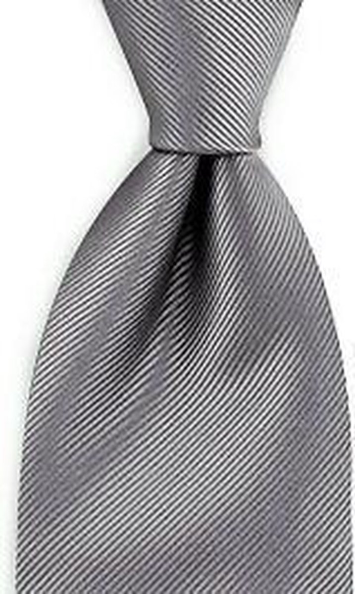 Voorloper gordijn Darts Deze mooie, grijze stropdas combineer je met een grijskleurig, zwart of wit  overhemd.... | bol.com