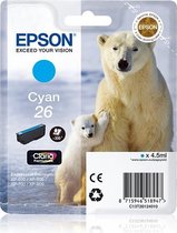 EPSON 26 inktcartridge cyaan standard capacity 4.5ml 300 paginas 1-pack RF-AM blister
