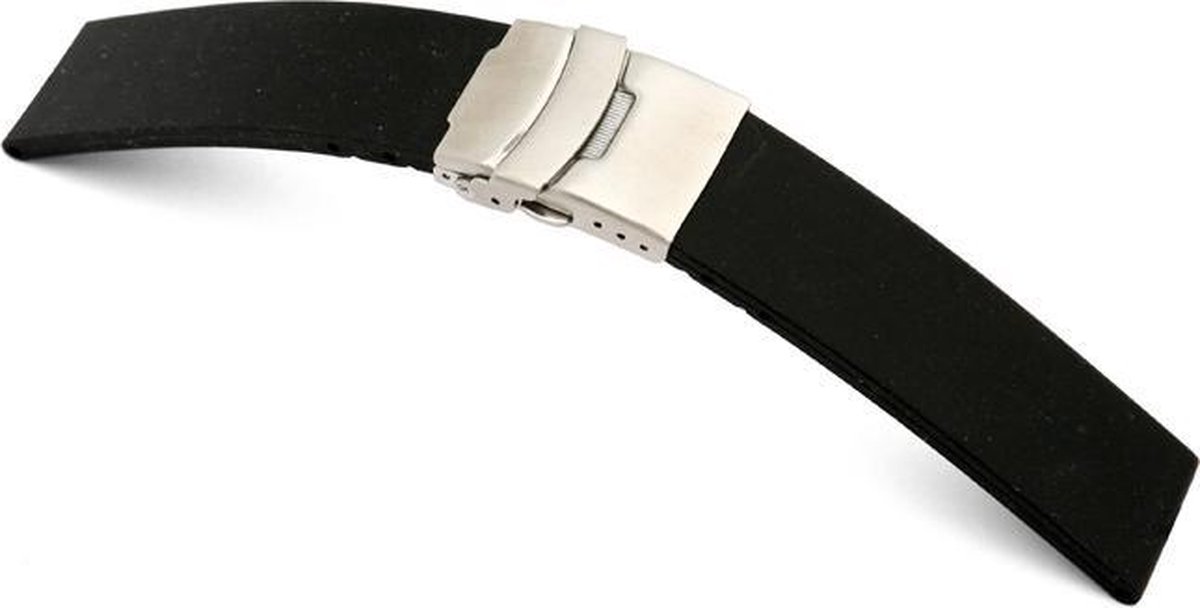 Horlogeband Rubber Richmond Zwart - 22mm | bol.com