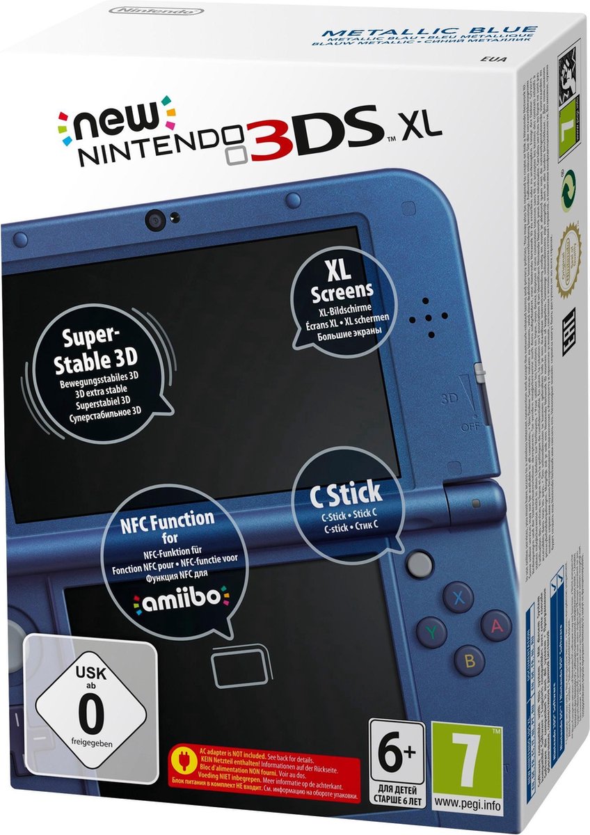 dienblad ketting voldoende NEW Nintendo 3DS XL - Metallic Blue | bol.com