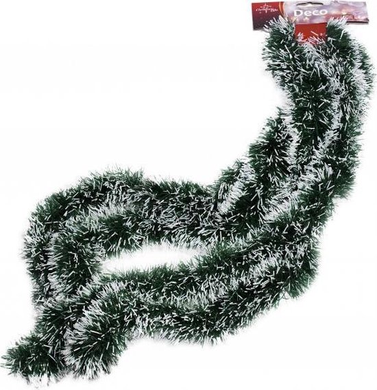 Besneeuwde folie slingers/kerstslingers 270 - Kerstversiering slingers | bol.com