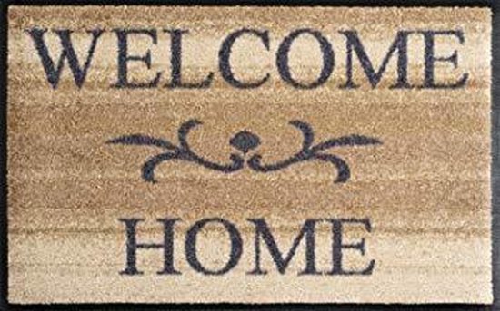 Paillasson Wash & Dry 75x50cm Welcome Home Beige