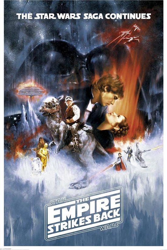 REINDERS Star Wars The | Strikes - Empire Poster bol - Back 61x91,5cm