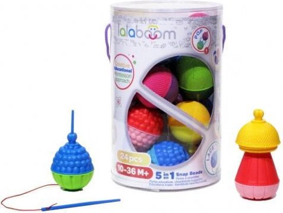 Lalaboom - Constructiespeelgoed - Educatieve kralen - 24 Stuks van Merkloos — afbeelding 3
