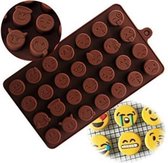 Duo Pakket Ijsblokjes - 2 stuks Chocoladevorm voor Emoji - Grappige gezichtjes vorm - Emoticons mal - Siliconen Emoji Mal - Holy Moldy
