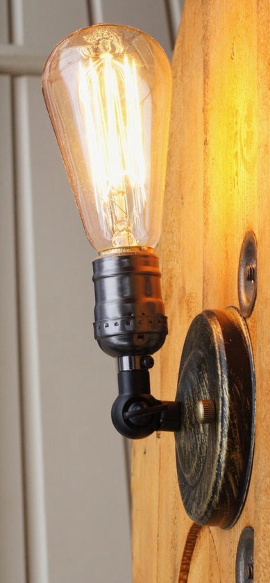 Douille vintage Edison E27 avec ampoule. Applique ou plafonnier