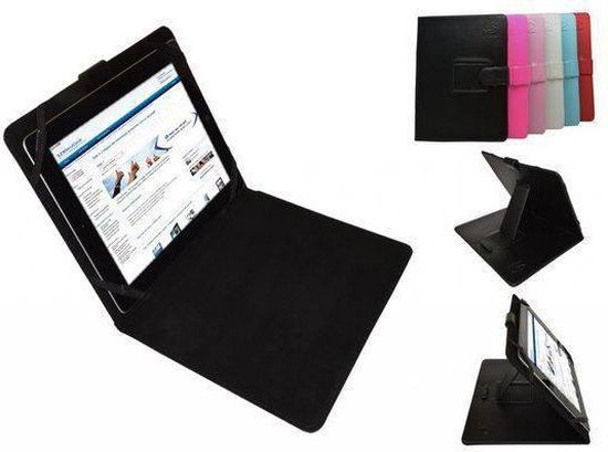 Prestigio Multipad-9.7-Ultra-Duo Tablet Hoes, Multi-stand Cover, Handige Case - Kleur Blauw