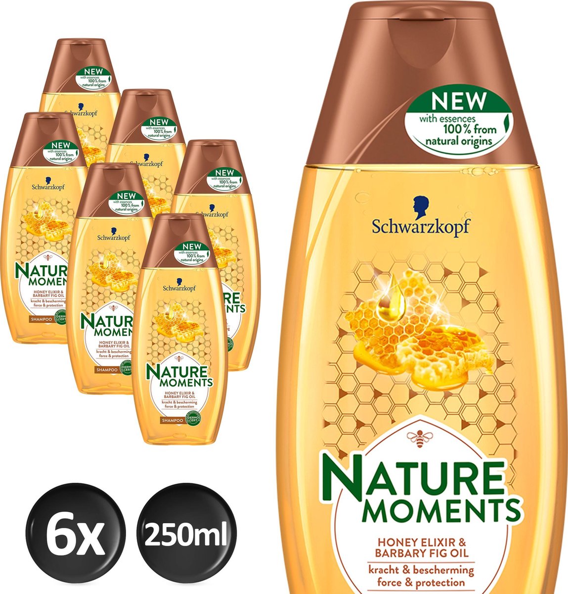 SK Nature Moments Shampoo Honey Elixir&Barbary Fig Oil 6x