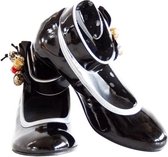 Spaanse Prinsessen schoenen zwart lak maat 33 - binnenmaat 21,5 cm -