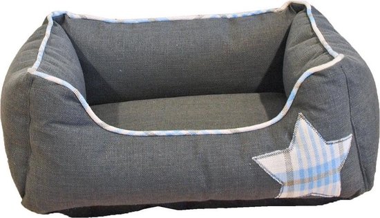 Boony Divan Hondenmand Canvas 'Star' 50x45cm Grijs