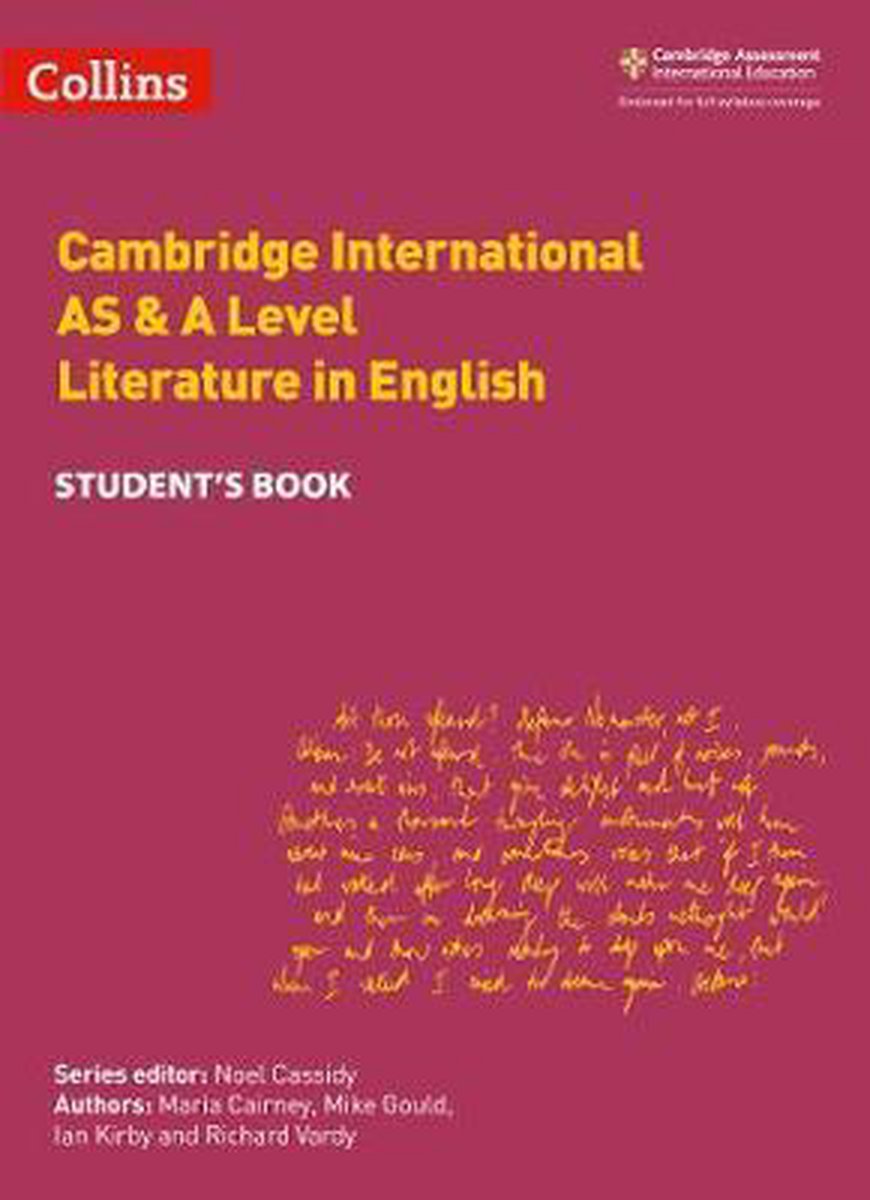 Cambridge International AS  A Level Literature in English Student's Book Collins Cambridge International AS  A Level - Maria Cairney