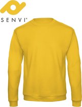 Senvi Basic Sweater (Kleur: Geel) - (Maat XXXXL 4XL)