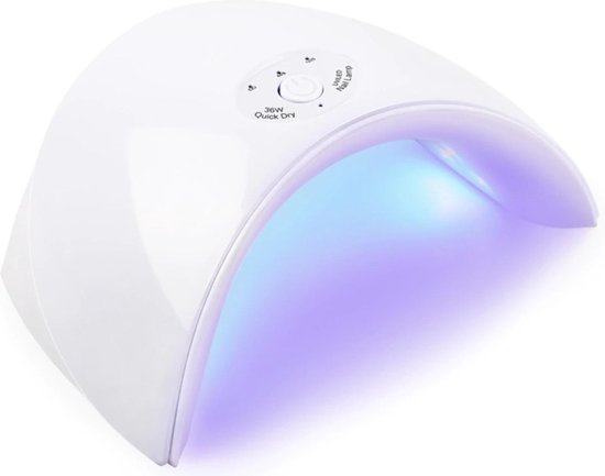 Nageldroger 36 W UV-Led Lamp Nail Droger Voor Alle Types Gel 12 LED UV-lamp  Wit | bol.com