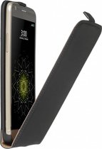 Zwart eco flipcase cover verticaal hoesje voor LG V30