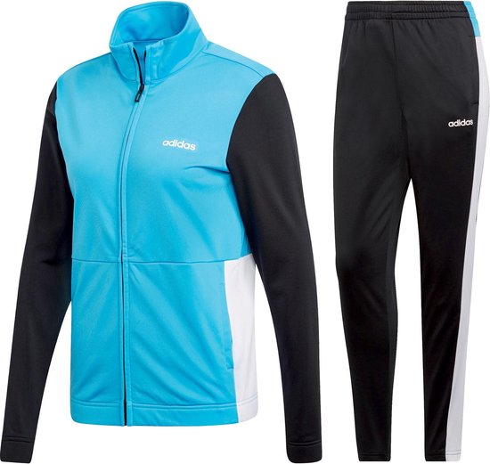adidas WTS Plain Trainingspak Dames Trainingspak - Maat XS - Vrouwen - blauw/zwart/wit adidas WTS Plain Trainingspak Dames Trainingspak - Maat XS - Vrouwen - blauw/zwart/wit