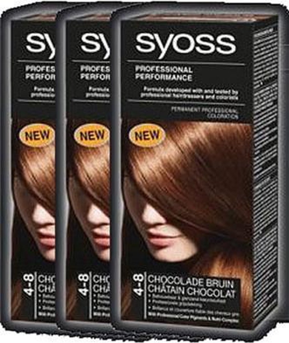 Syoss Colors Cream 4-8 Chocolade Bruin Voordeelverpakking
