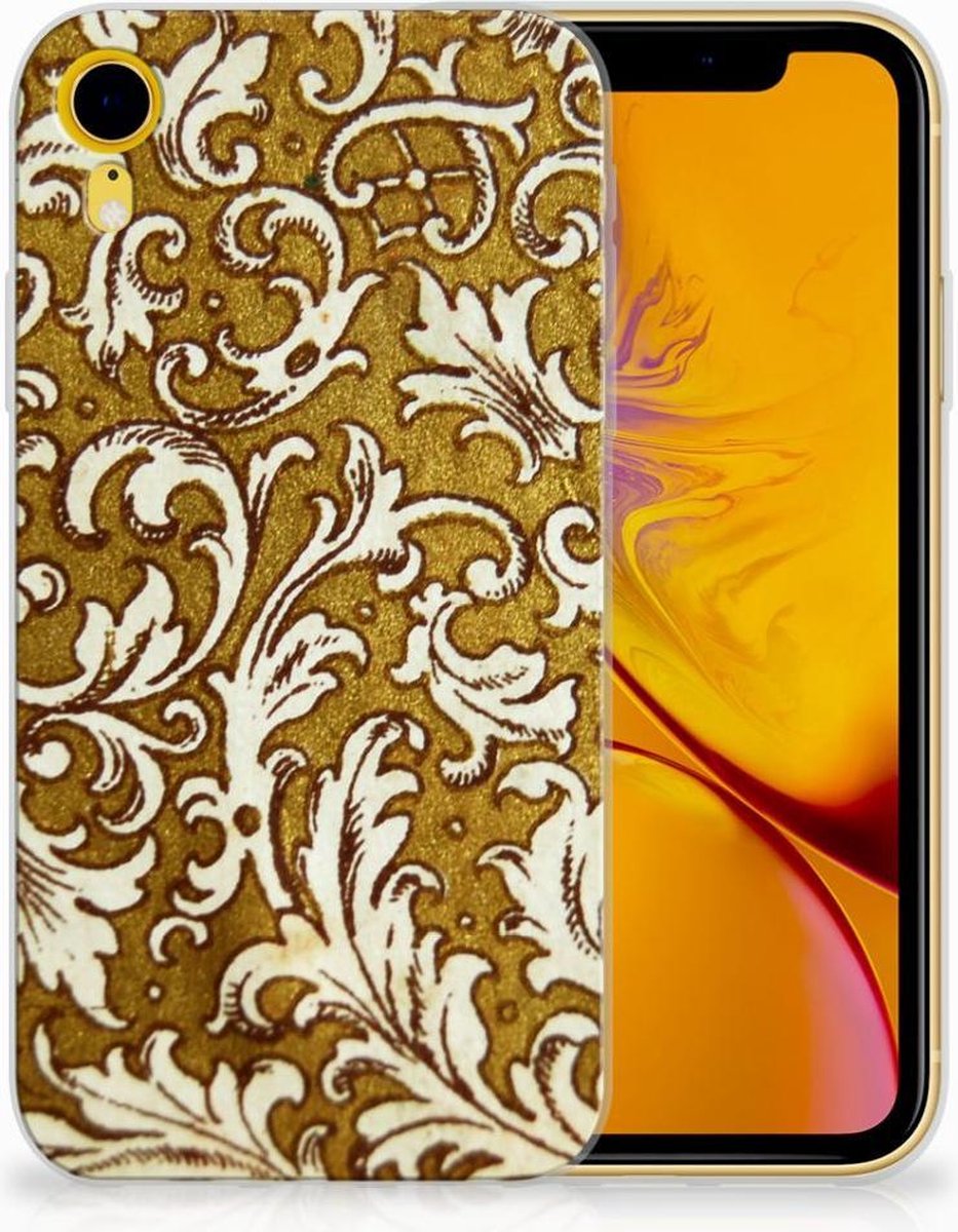 Siliconen Hoesje Apple iPhone Xr Barok Goud