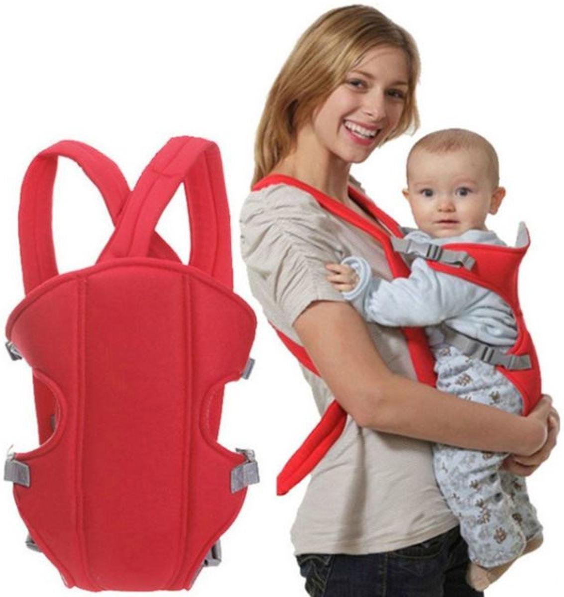 Baby Carrier - Ergonomische draagzak baby - Rood - Voordrager rugzak 360 carrier sling schouderdrager voor de Pasgeborene - Heble Baby Carrier - Ergonomische draagzak baby - Rood - Voordrager rugzak 360 carrier sling schouderdrager voor de Pasgeborene - Heble