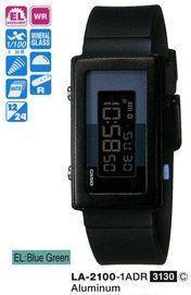 LW-2100-1ADR Digitaal casio horloge -zwart