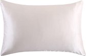 YOSMO - Zijden kussensloop - kleur wit - 66 cm x 51 cm - 100% Zijden - Moerbei - Premium Silk Pillowcase