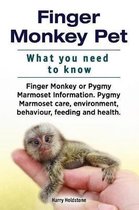 Finger Monkey Pet. WHAT YOU NEED TO KNOW. Finger Monkey or Pygmy Marmoset Information. Pygmy Marmoset care, environment, behaviour, feeding and health.