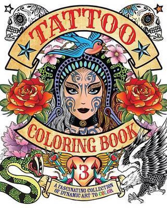 Tattoo Coloring Book 3, Patience Coster 9780785833741 Boeken