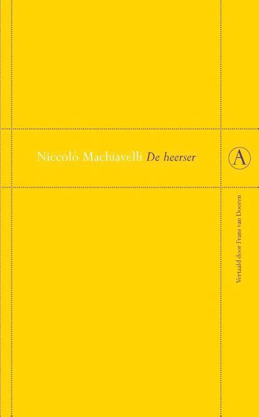 Cover van het boek 'De heerser' van Niccolò Machiavelli