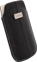 Krusell Luna Mobile Pouch L (black/sand) (o.a. voor iPhone 4/4S,HTC Desire C, Asha 201, Lumia 610, Galaxy Ace)