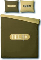 Covers & Co Relax Dekbedovertrek - Eenpersoons - 140x200/220 cm - Bruin