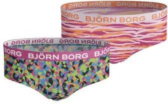 Bjorn Borg Sportonderbroek casual - 2p HIPSTER BB ARROWS & BB ZEBRA - blauw - vrouwen
