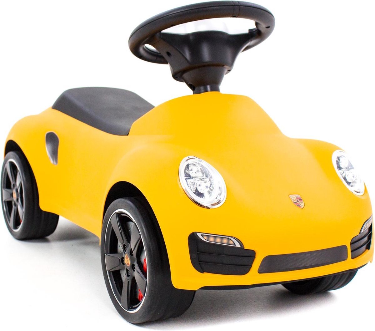 Porsche loopauto geel