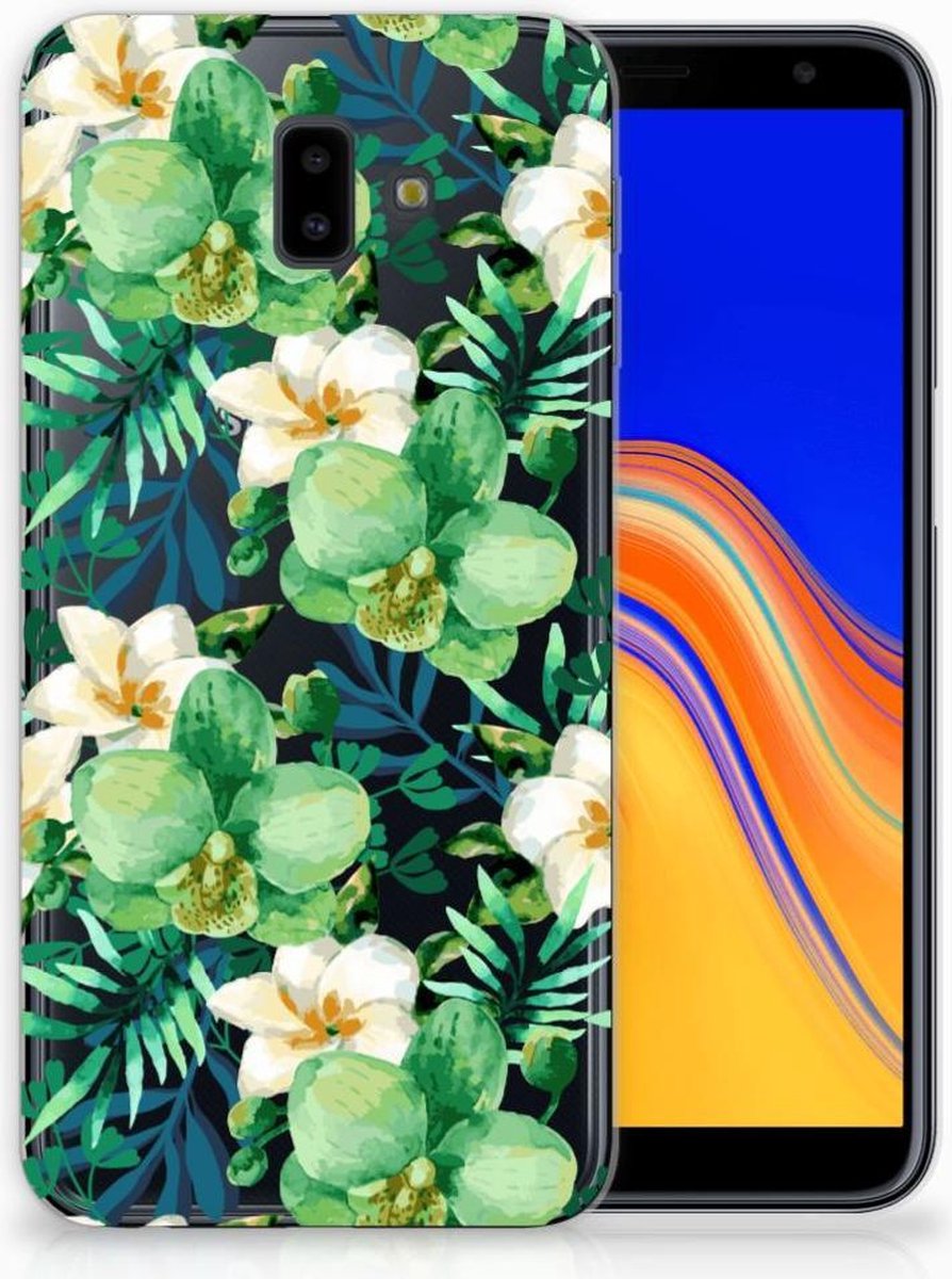 Samsung Galaxy J6 Plus (2018) TPU Case Orchidee Groen