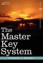 Boek "The Master Key System" van Charles F. Haanel met een zonsondergang op de kaft.