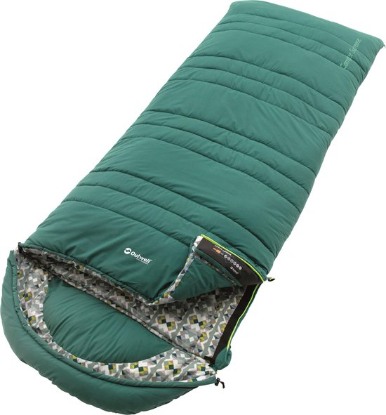 Outwell Sleeping bag Camper Supreme Slaapzak - Green/multi | bol.com