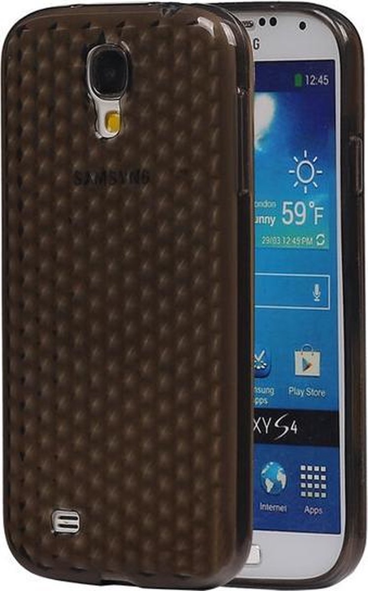 BestCases.nl Samsung Galaxy S4 i9500 Diamant TPU back case hoesje Zwart