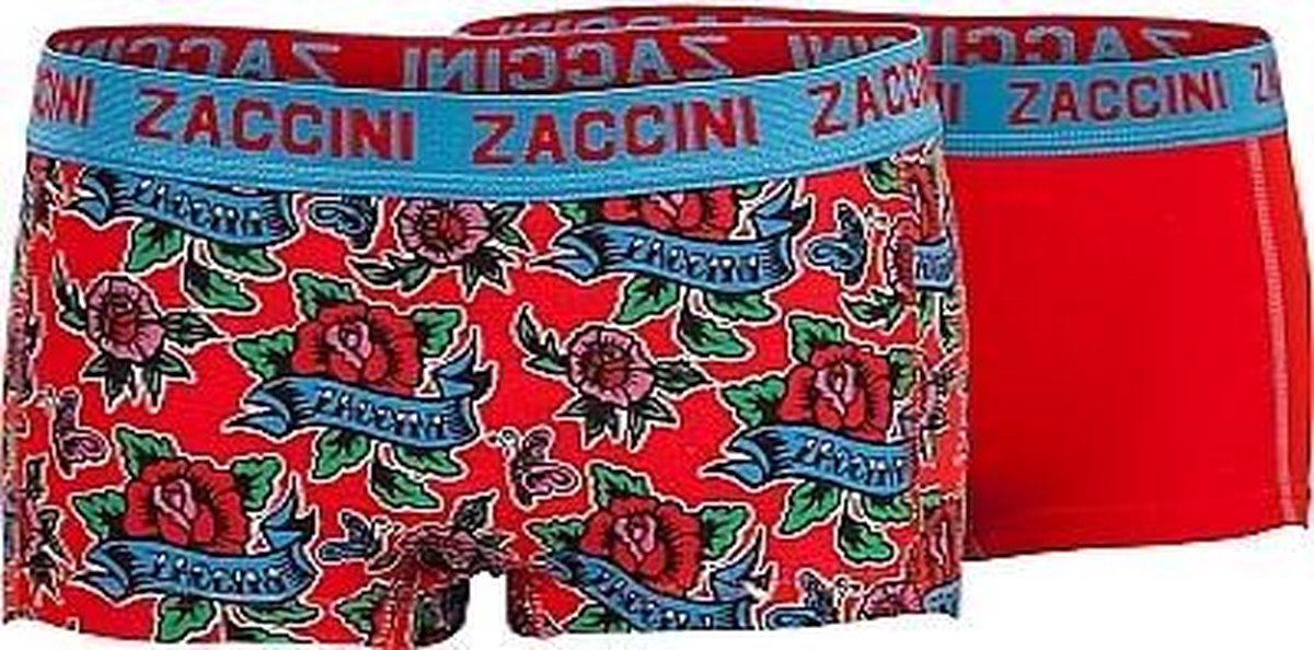 Zaccini boxershort dames red roses | bol.com