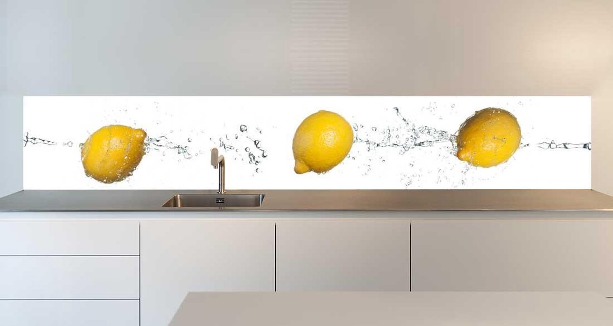 Keuken achterwand Swinging Citrons 305x50cm