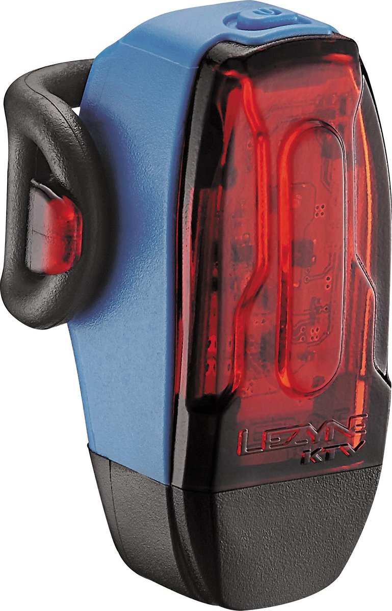 Lezyne KTV Drive Rear - LED fietslamp achter - Fietslamp oplaadbaar - USB oplaadbaar - 5 standen - Kunststof - 10 Lumen - Blauw