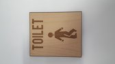 Bordje Toilet pictogram man - groot
