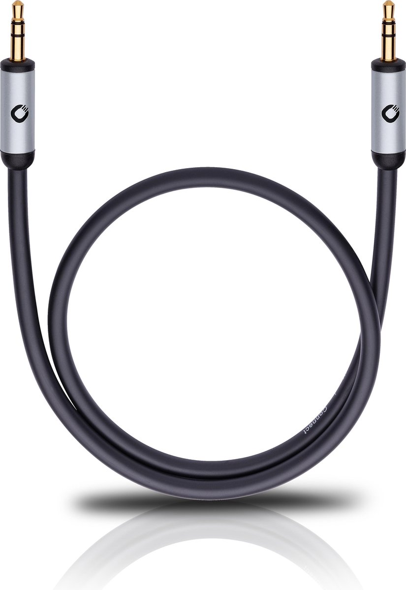 Oehlbach Mobiele audiokabel, 3,5 mm jack naar 3,5 mm jack lengte 1,5 meter