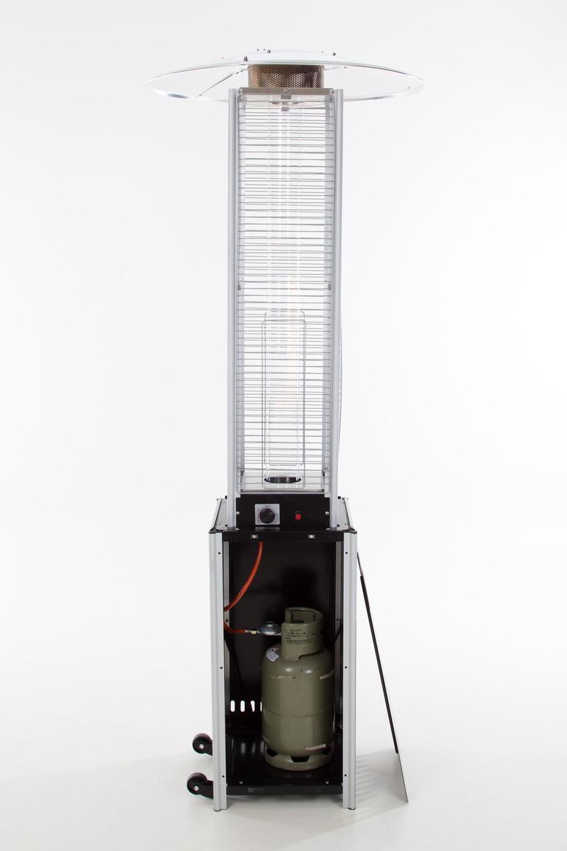 Sunred Gas flame torch 12000 W - Freestanding gas patio heater - Black