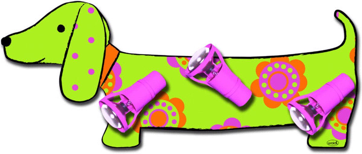 Plafondlamp Teckel Hond Groen