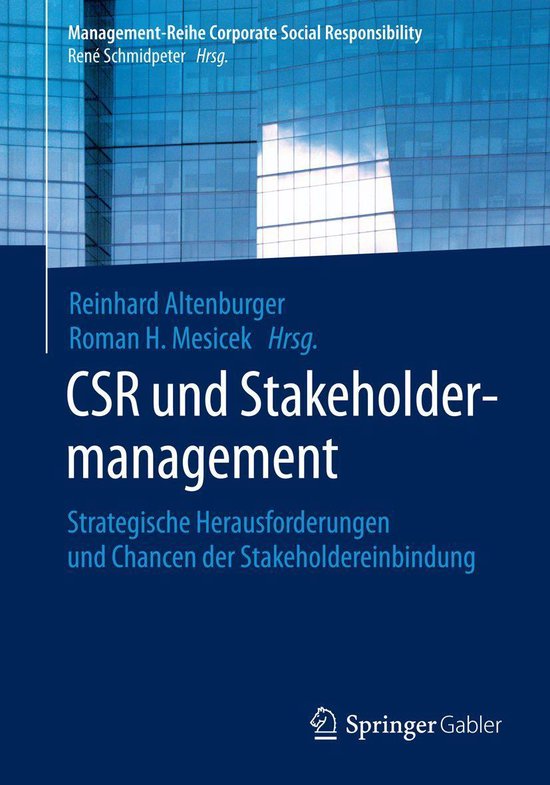 Management-Reihe Corporate Social Responsibility - CSR und S ... - cover
