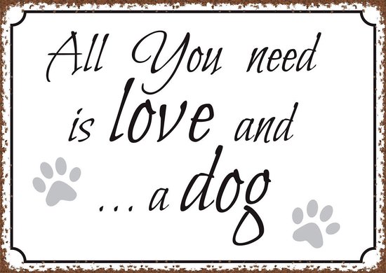 All need is love and a dog - klein | bol.com