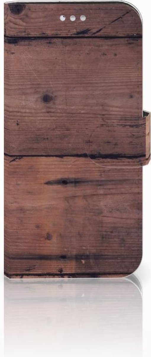 Samsung Galaxy S7 Book Style Case Old Wood