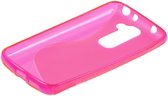 LG G2 Silicone Case s-style hoesje Roze