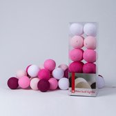 Cotton Ball Lights - Lichtslinger - 50 Cotton Balls - Pink