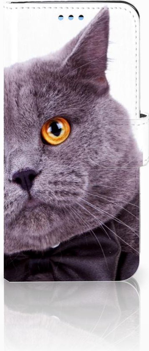 Boekhoesje voor Samsung Galaxy S9 Telefoonhoesje met Pasjes Kat