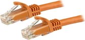 STARTECH 5m Orange Snagless UTP Cat6 Patch Cable