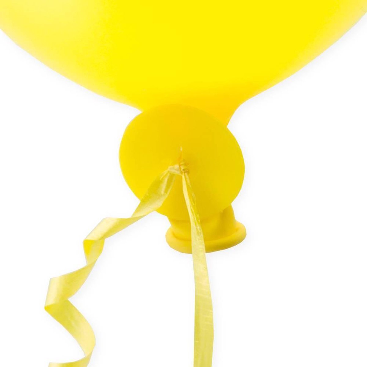 Ballon Snelsluiters Geel met lint 100 stuks